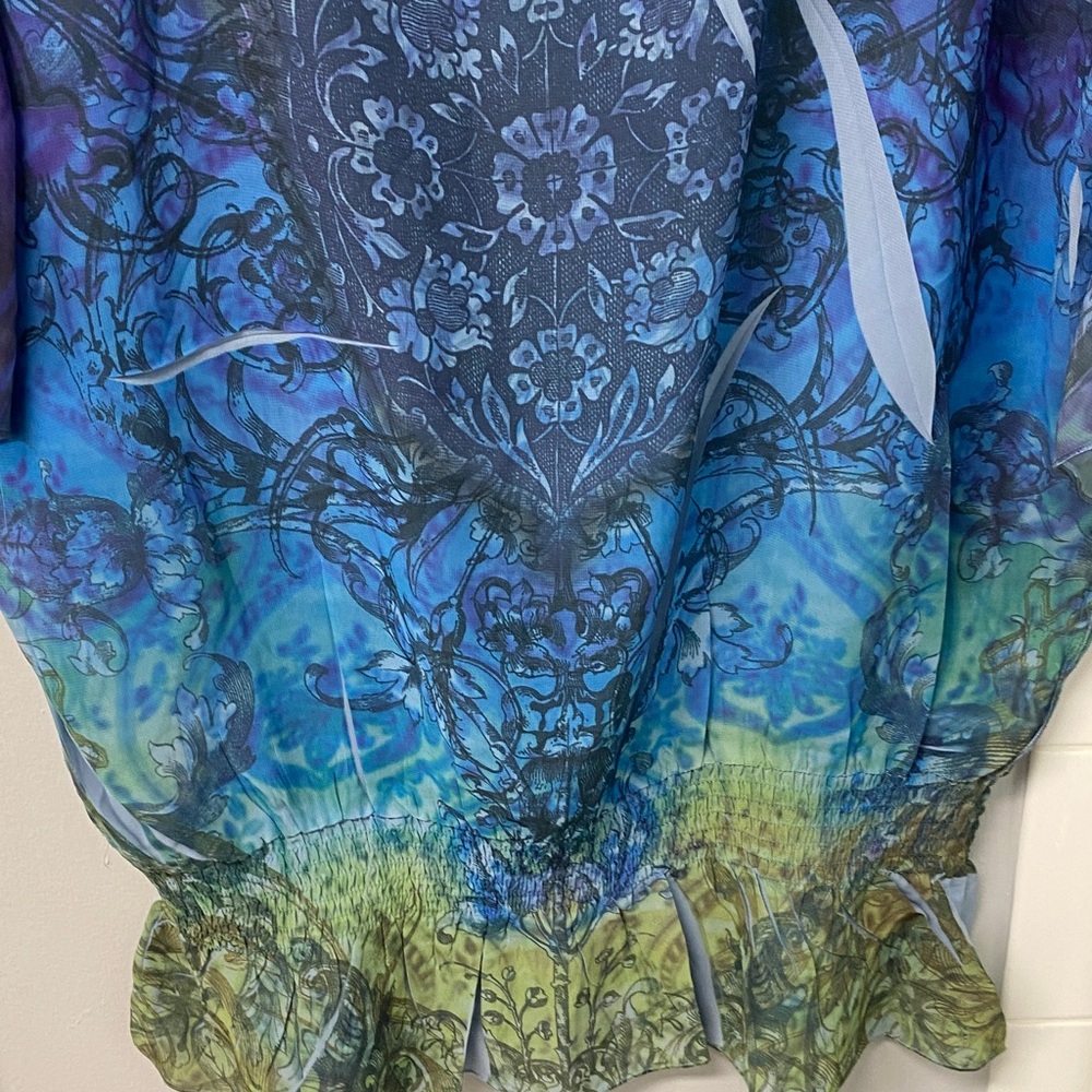 Fred David Multicolor Patterned Top - Picture 4 of 4